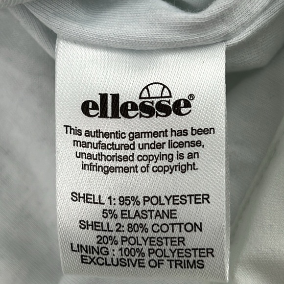 ellesse el Coacoa Track Top White - UK  Size 8 - Picture 9 of 11